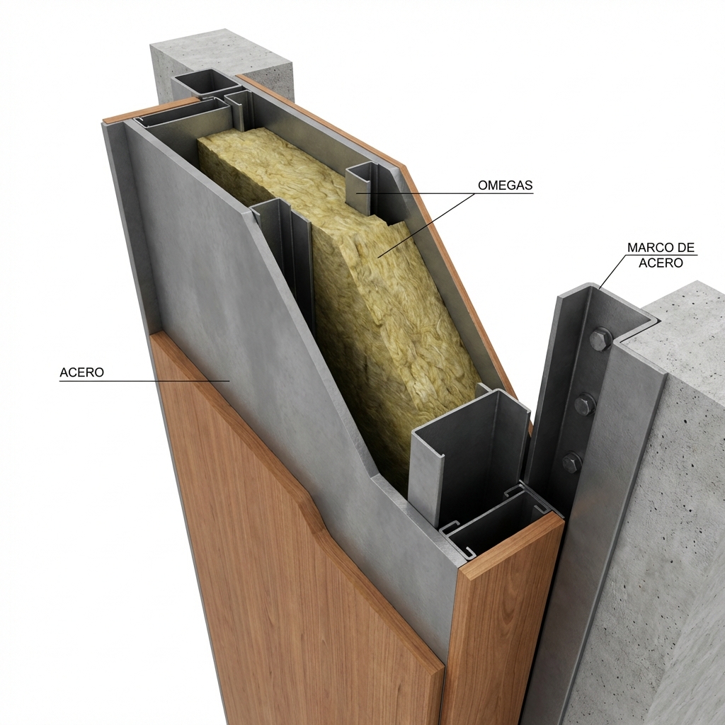 Corte Transversal Puerta Acorazada