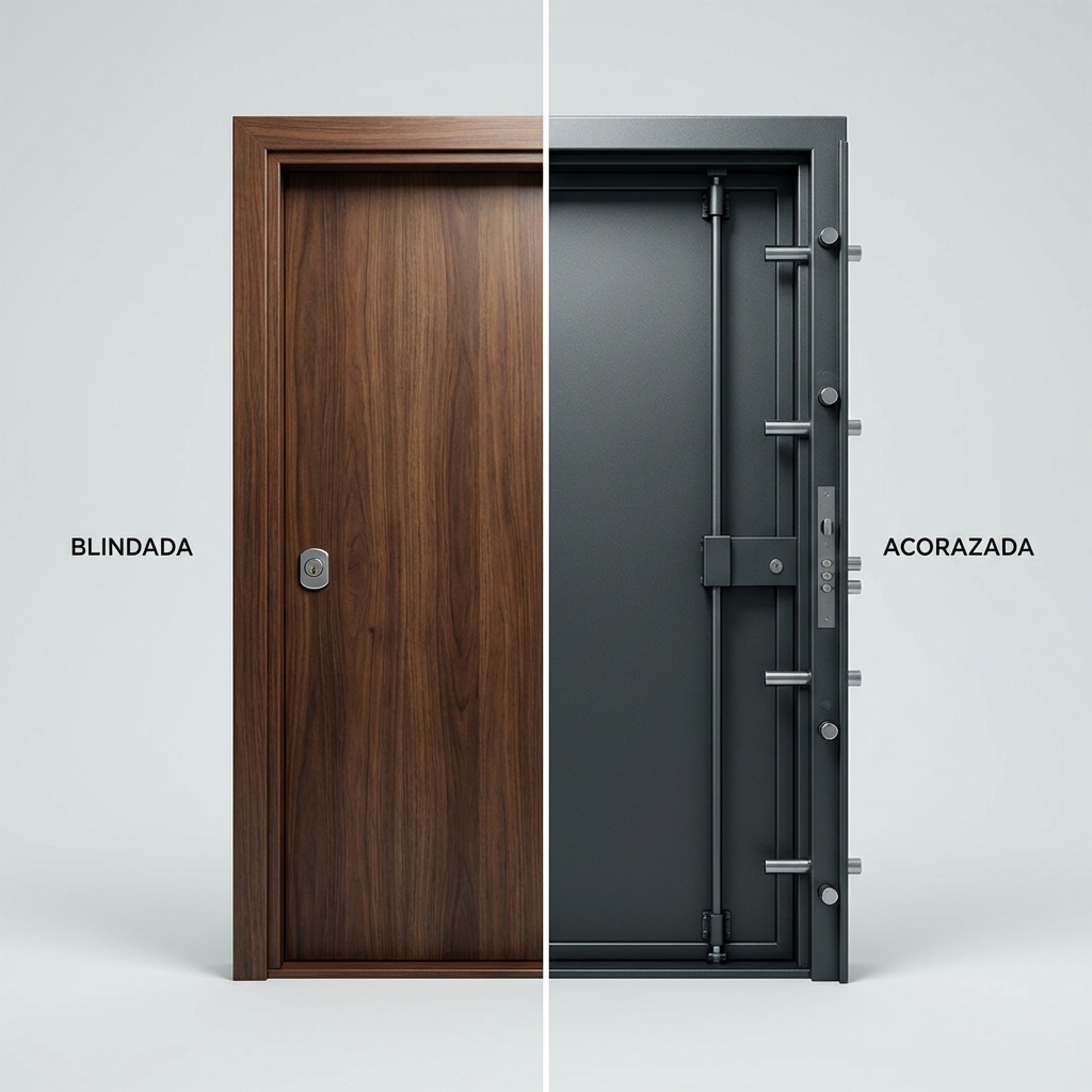 Puerta Blindada vs Acorazada
