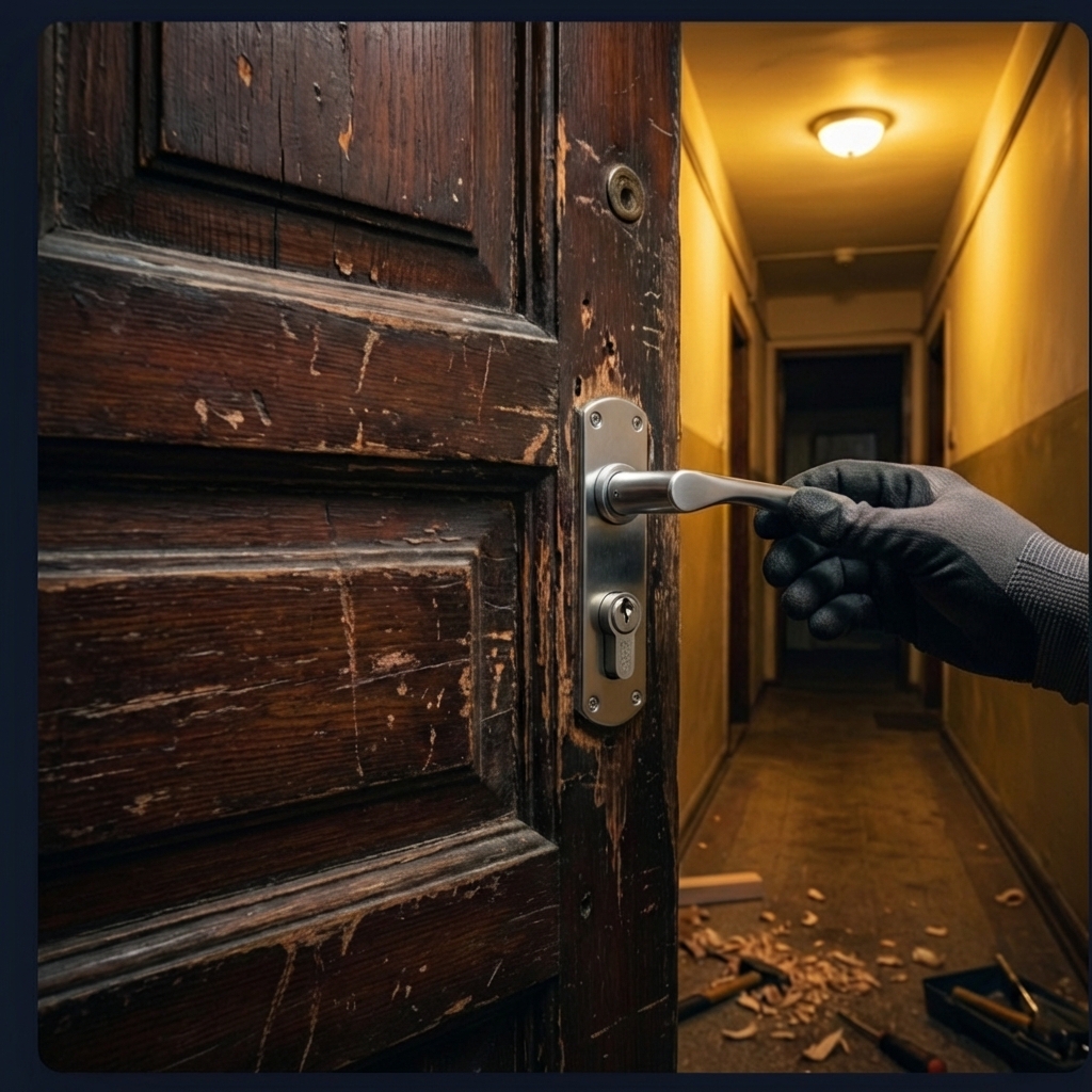 Entrada piso Fuenlabrada con cerradura real