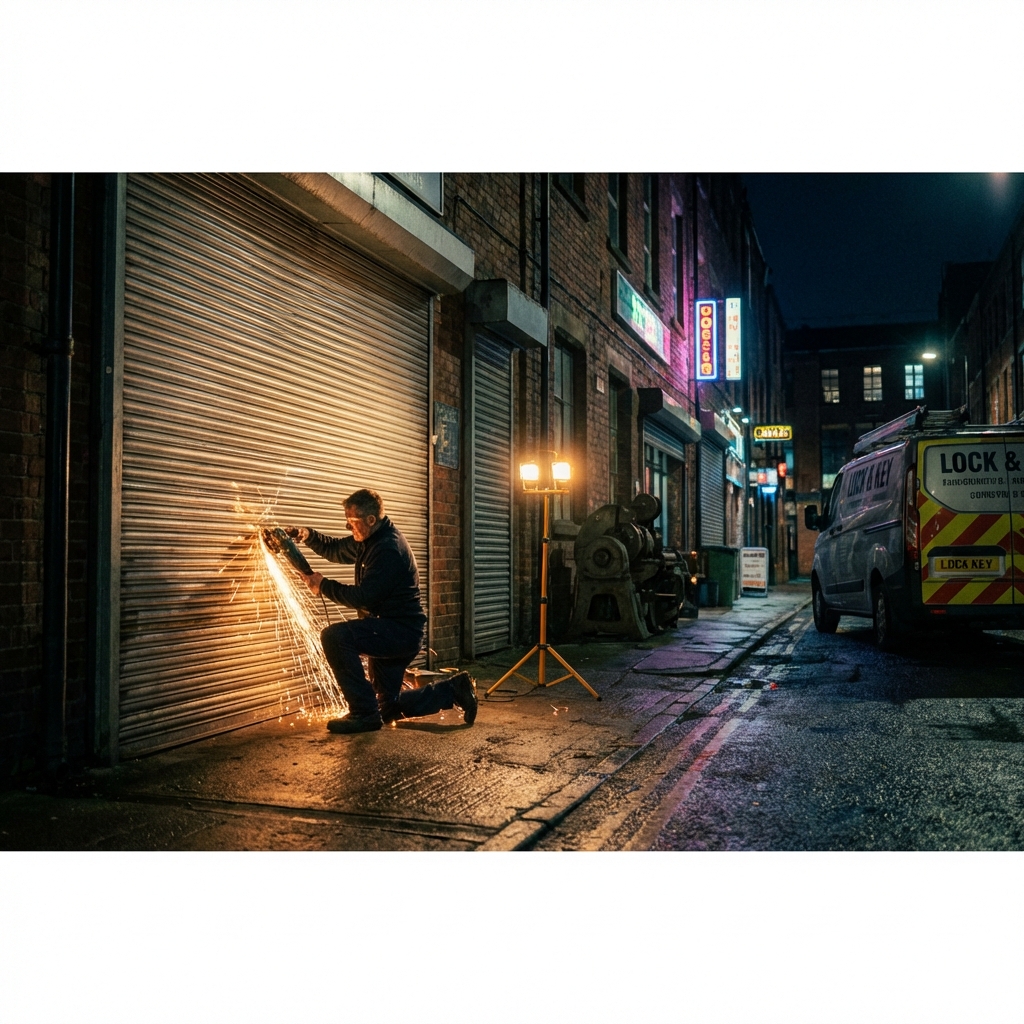 Reparación de cierre metálico comercial