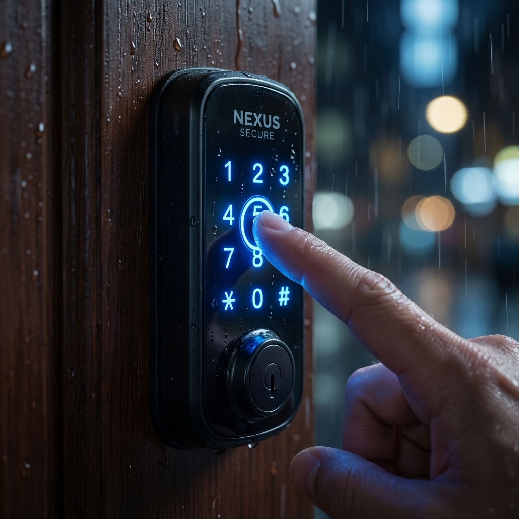 Cerradura inteligente con teclado digital
